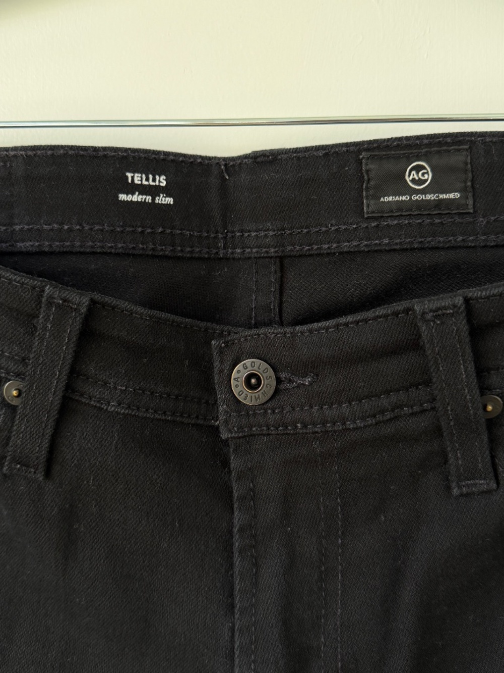 AG Adriano Goldschmied Tellis Modern Slim Jeans- Black / 30x34